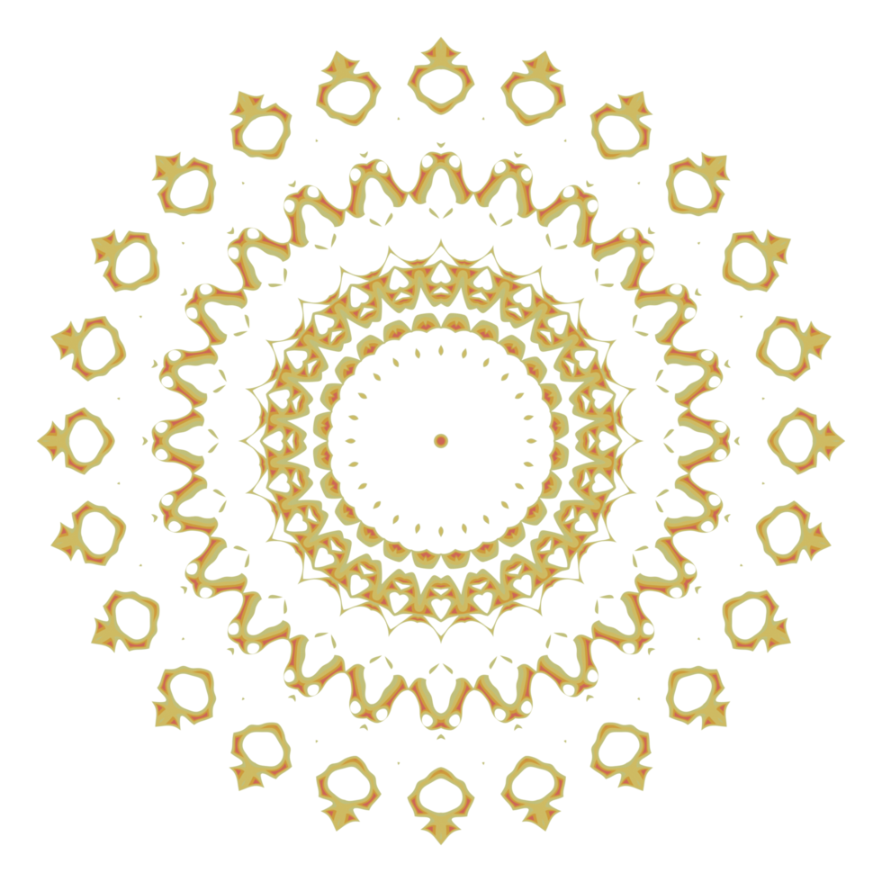 Mandala circle ornament png