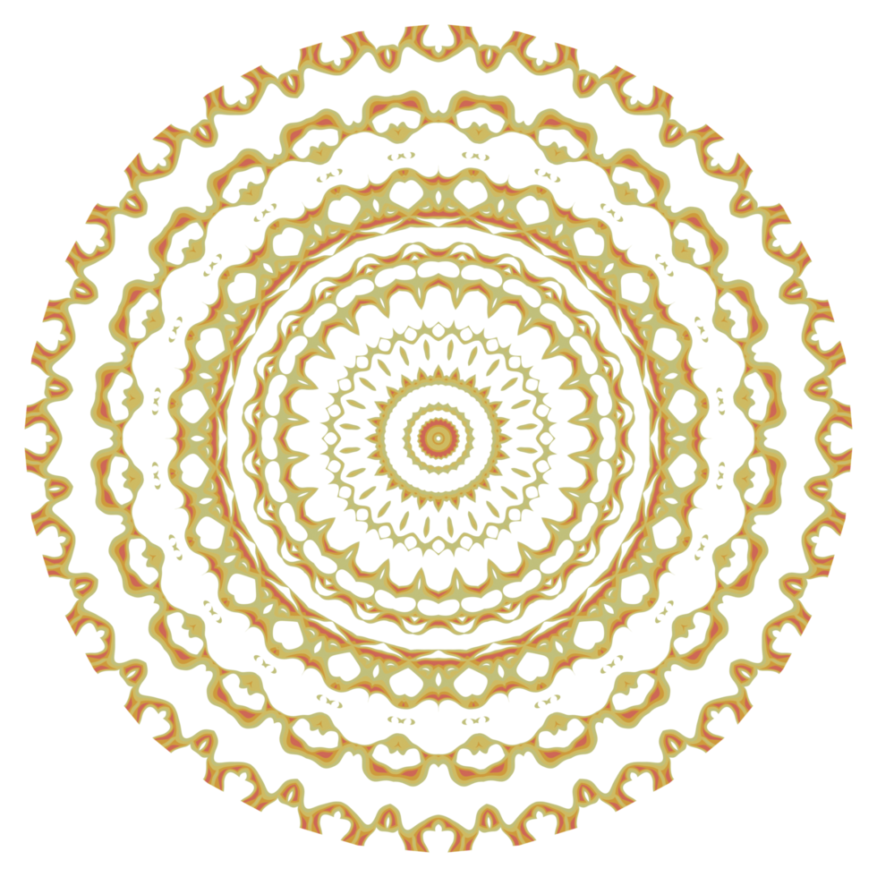 Mandala circle ornament png