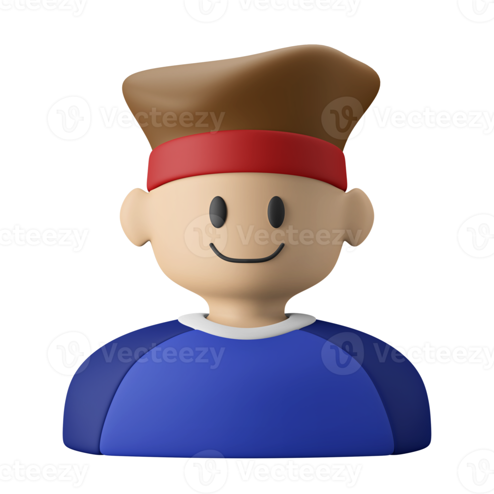 sourire, mâle, gymnase, membre, avatar, 3d, icône, illustration png