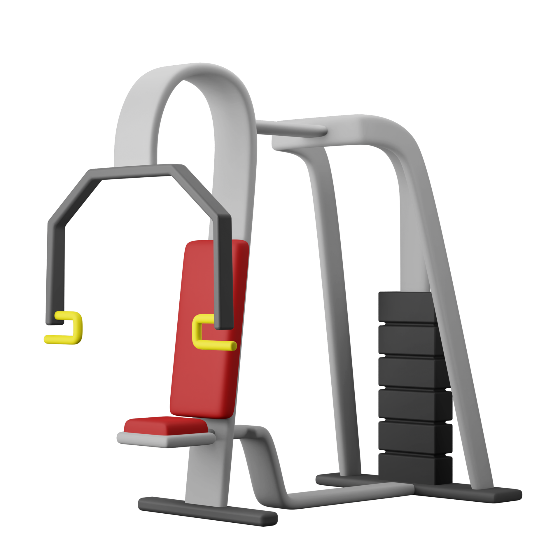 peck deck máquina gimnasio equipo 3d icono ilustración 11461318 PNG