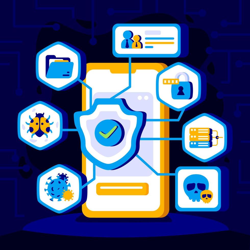 Cyber Security Awareness Concept vector