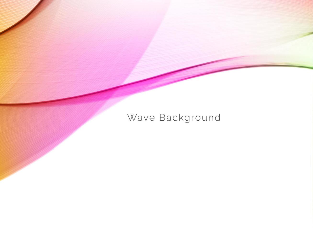 colorful wave style smooth modern background vector