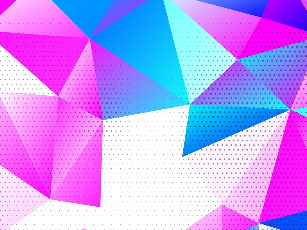 Modern geometric triangle polygon background vector