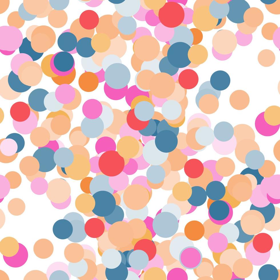 Modern fantasy messy geometric shapes seamless pattern. Infinity abstract card, layout. Creative background with geo shapes. Textile, fabric, wrapping paper. vector
