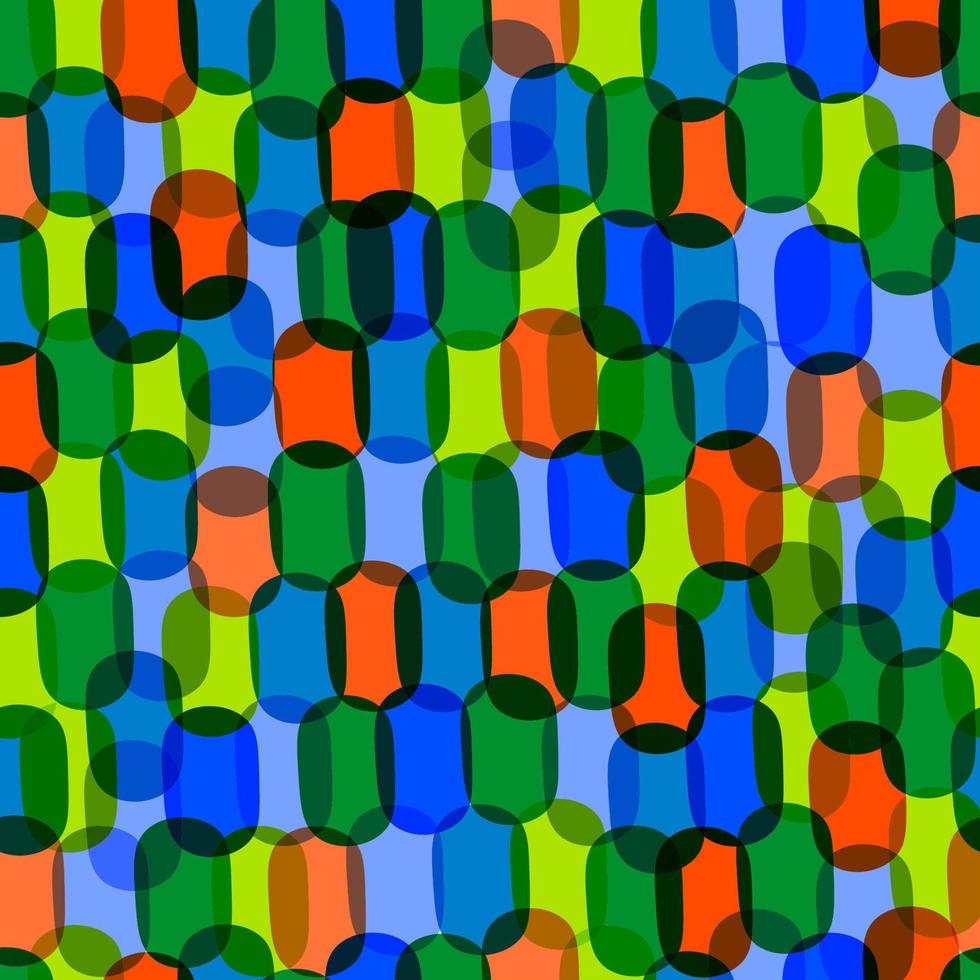 fondo geométrico con círculos irregulares. patrón redondo abstracto sin costuras. patrón de puntos dibujados a mano. vector