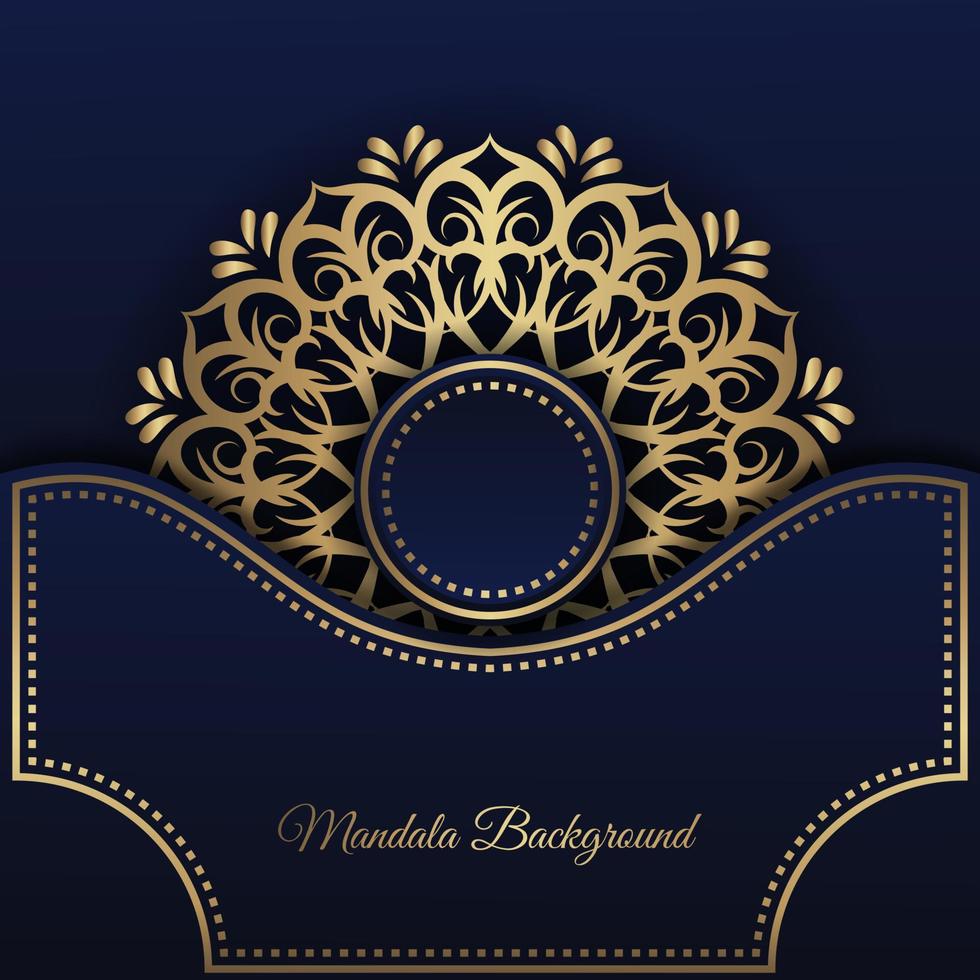 golden mandala  vintage ornament  background luxury vector