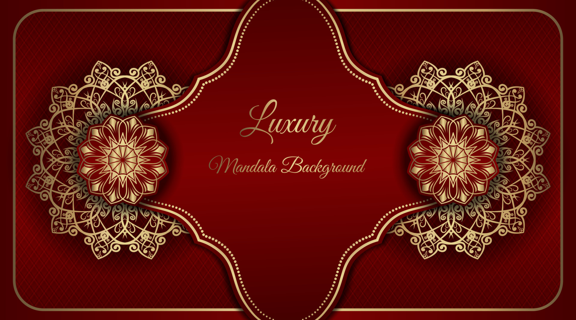 red luxury background with gold mandala ornament vector design 11462045  Vector Art at Vecteezy