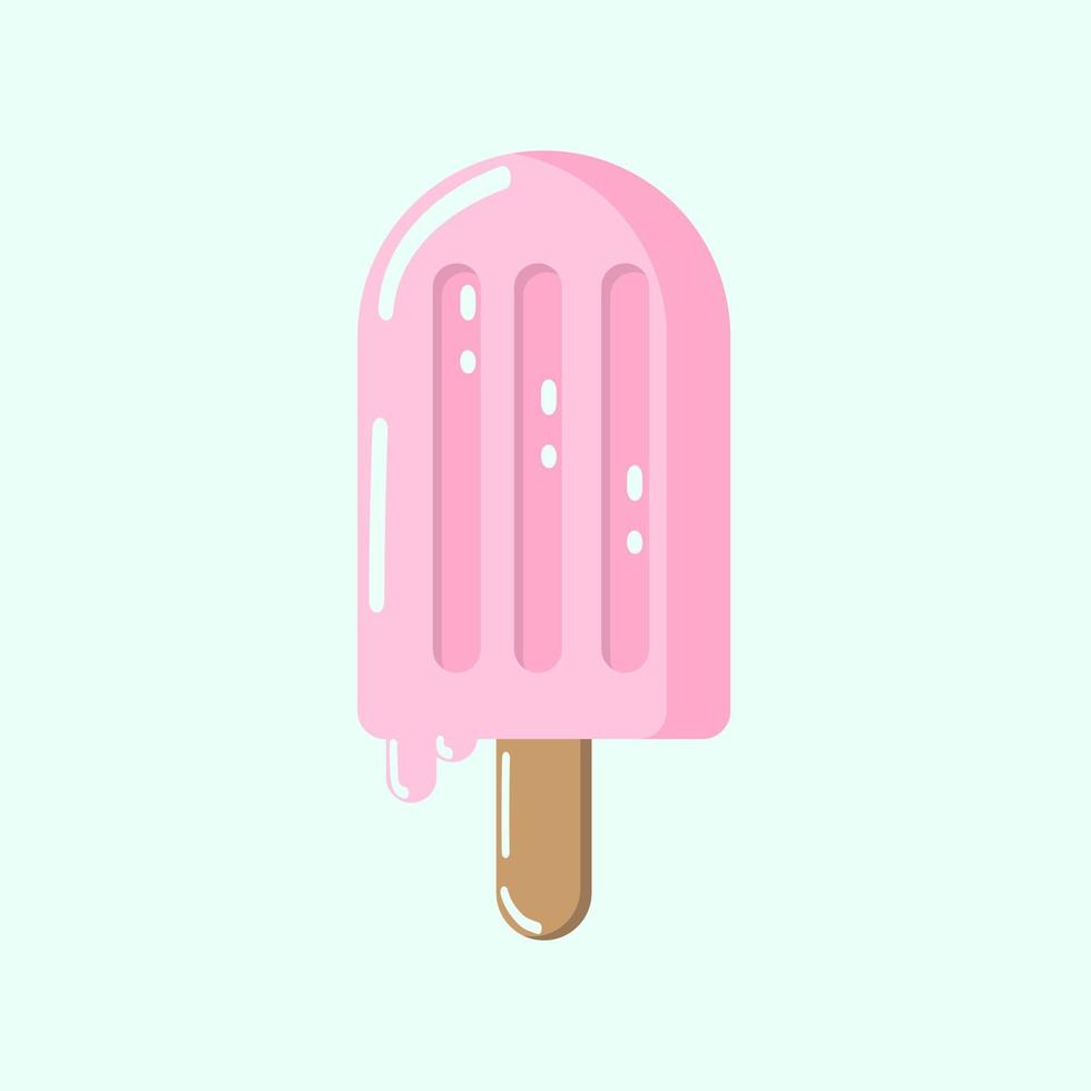 Summer ice cream set vector