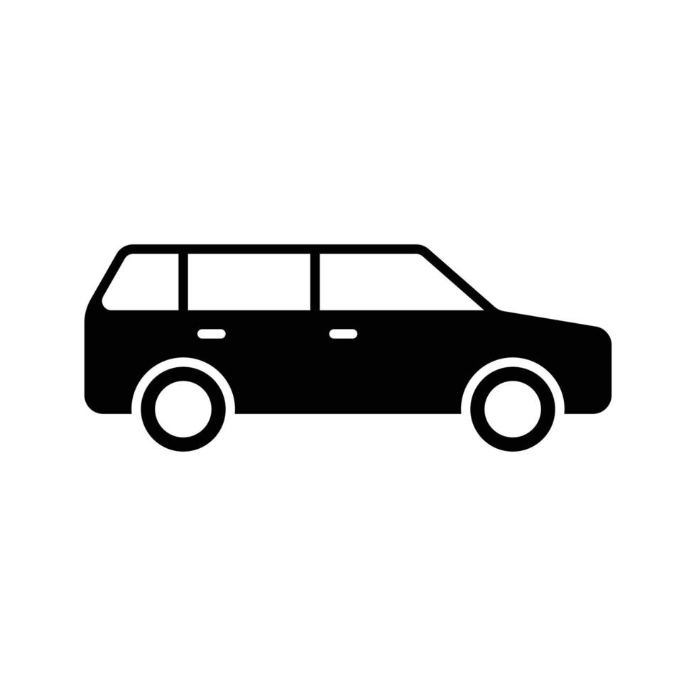 icono de transporte de coche vector