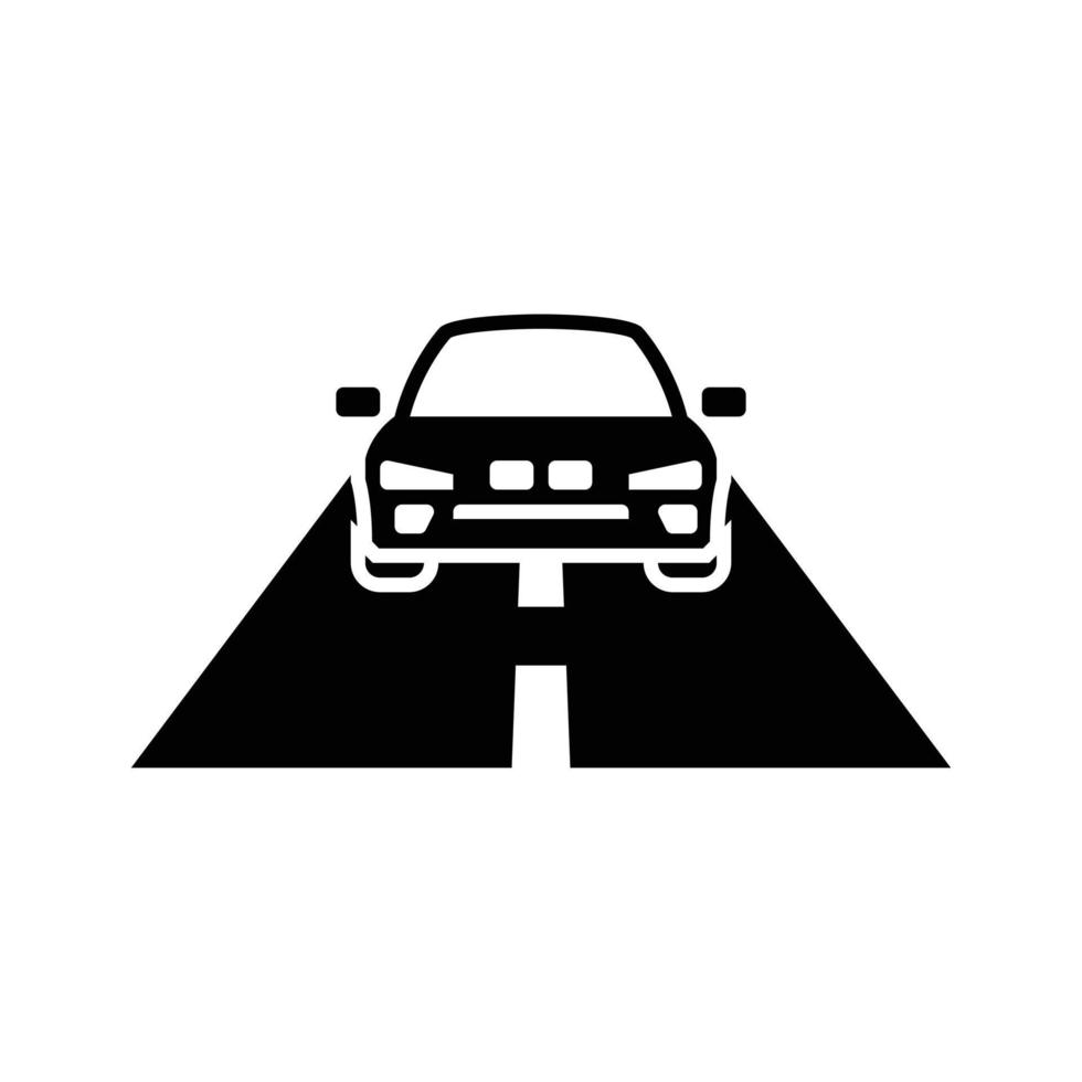 icono de transporte de coche vector
