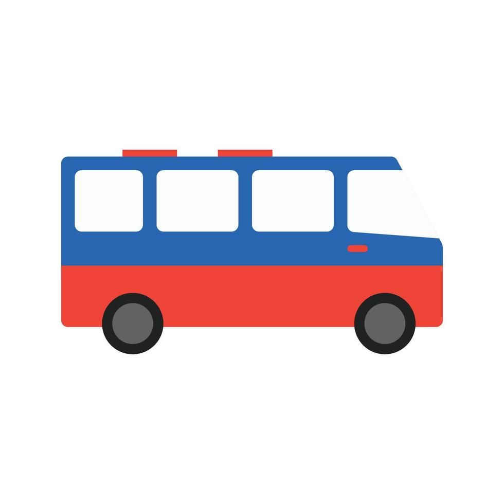icono de transporte de autobús vector