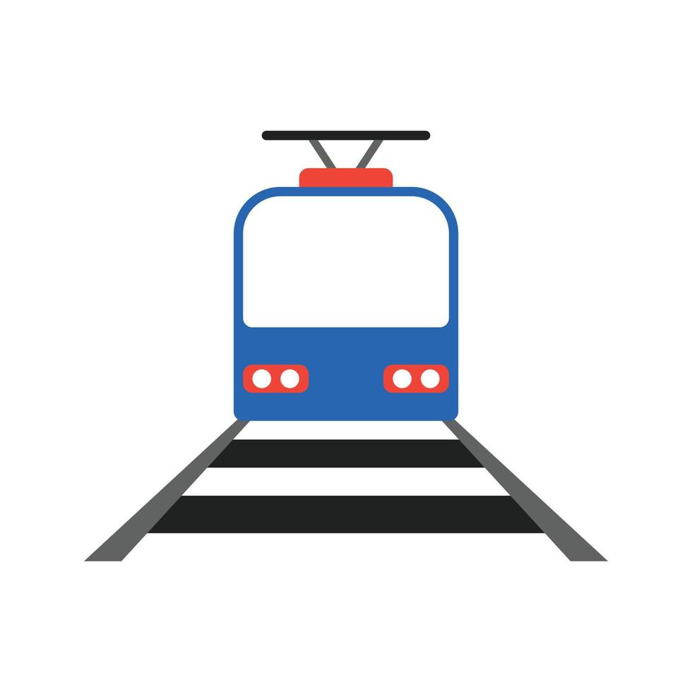 icono de transporte de tren vector