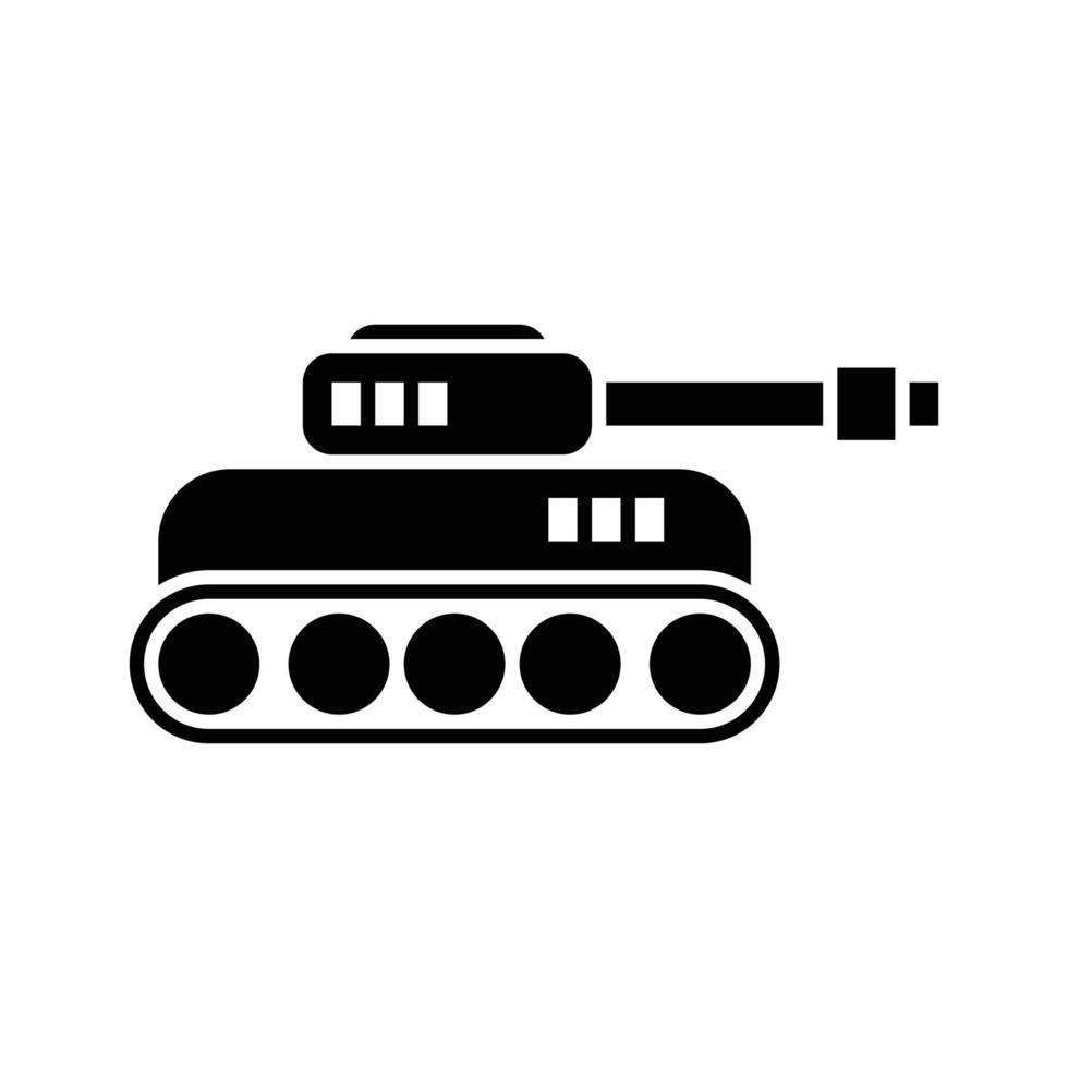 icono de transporte de tanques vector