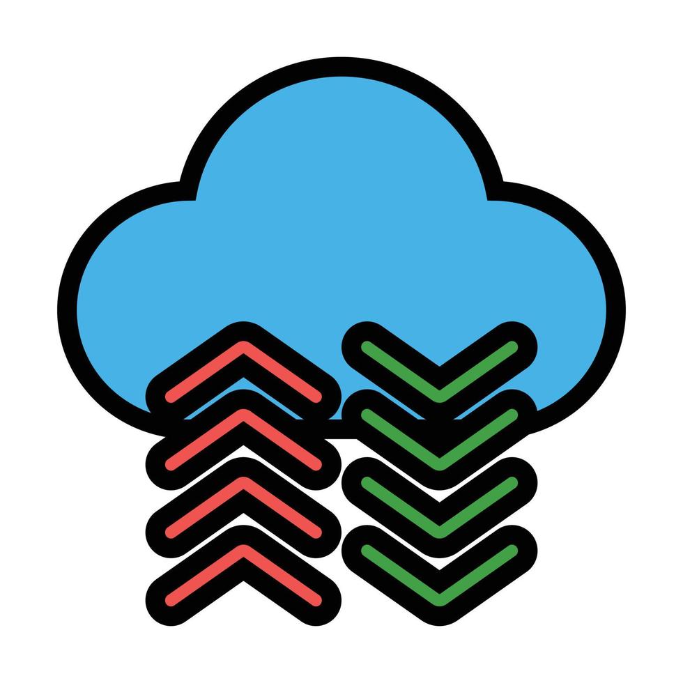 Cloud Database Icon - Online Learning vector