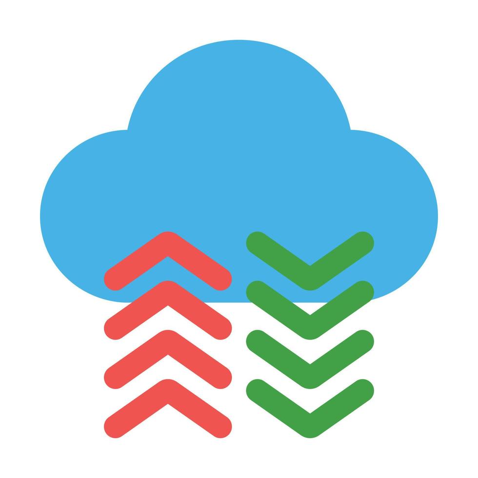 Cloud Database Icon - Online Learning vector