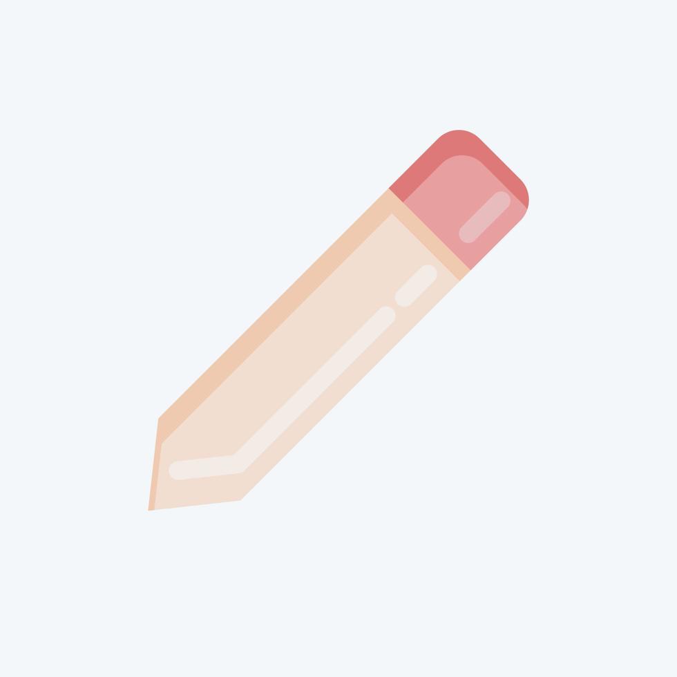 Icon Pencil. related to Graphic Design Tools symbol. flat style. simple design editable. simple illustration. simple vector icons