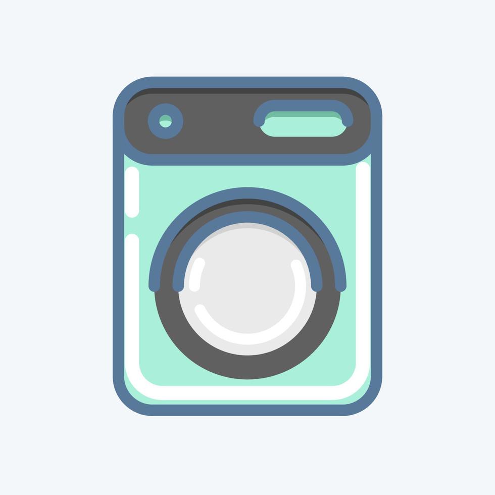 Icon Dryer. related to Laundry symbol. doodle style. simple design editable. simple illustration, good for prints vector