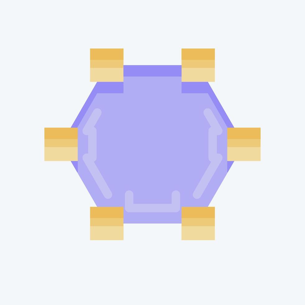 Icon Draw Polygon. related to Graphic Design Tools symbol. flat style. simple design editable. simple illustration. simple vector icons