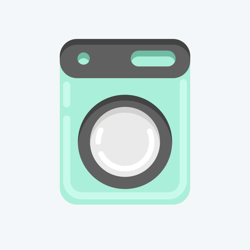 secador de iconos. relacionado con el símbolo de lavandería. estilo plano diseño simple editable. ilustración simple, buena para impresiones vector