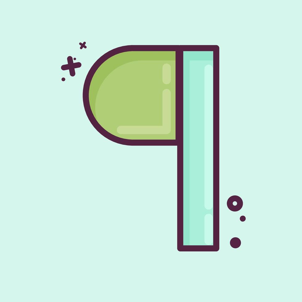 Icon Paragraph. related to Graphic Design Tools symbol. MBE style. simple design editable. simple illustration. simple vector icons