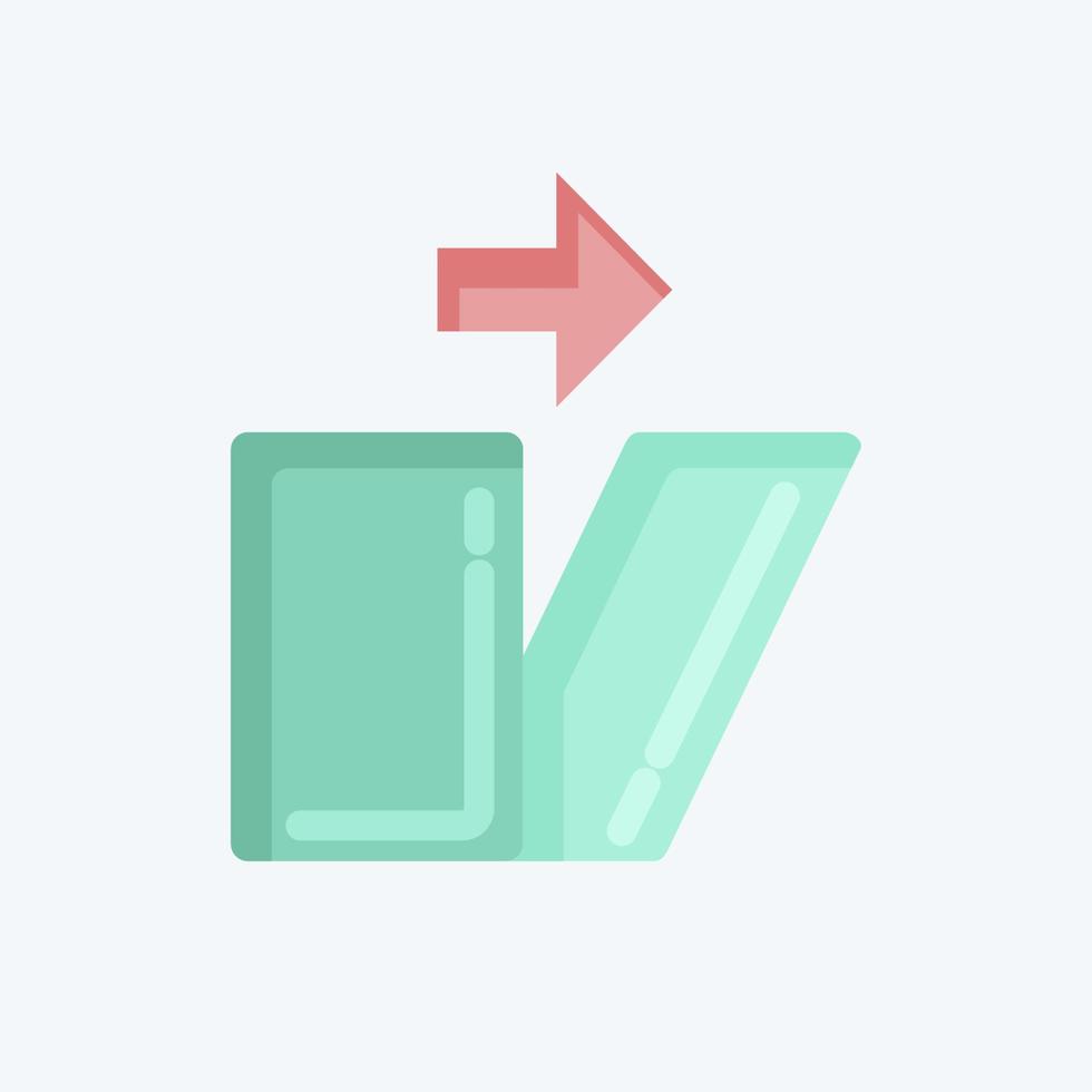 Icon Distortion. related to Graphic Design Tools symbol. flat style. simple design editable. simple illustration. simple vector icons