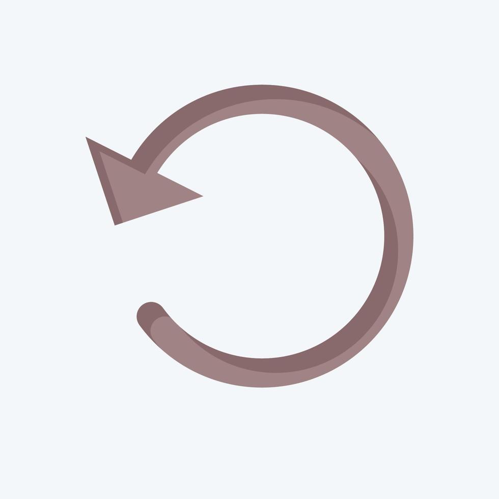 icono rotar. relacionado con el símbolo de herramientas de diseño gráfico. estilo plano diseño simple editable. ilustración sencilla. iconos vectoriales simples vector