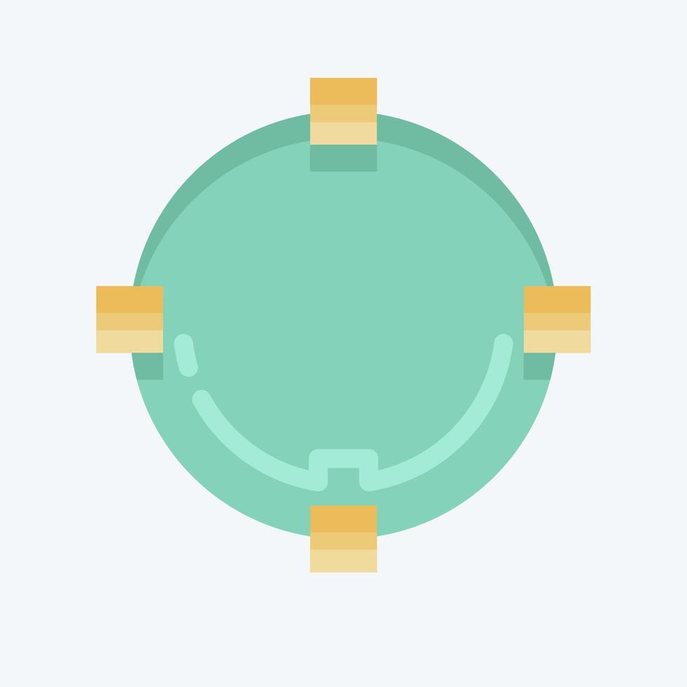 Icon Draw Circle. related to Graphic Design Tools symbol. flat style. simple design editable. simple illustration. simple vector icons