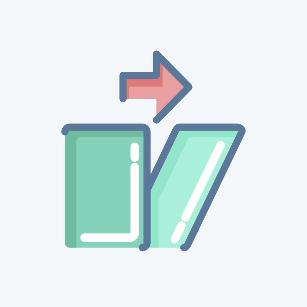 Icon Distortion. related to Graphic Design Tools symbol. doodle style. simple design editable. simple illustration. simple vector icons