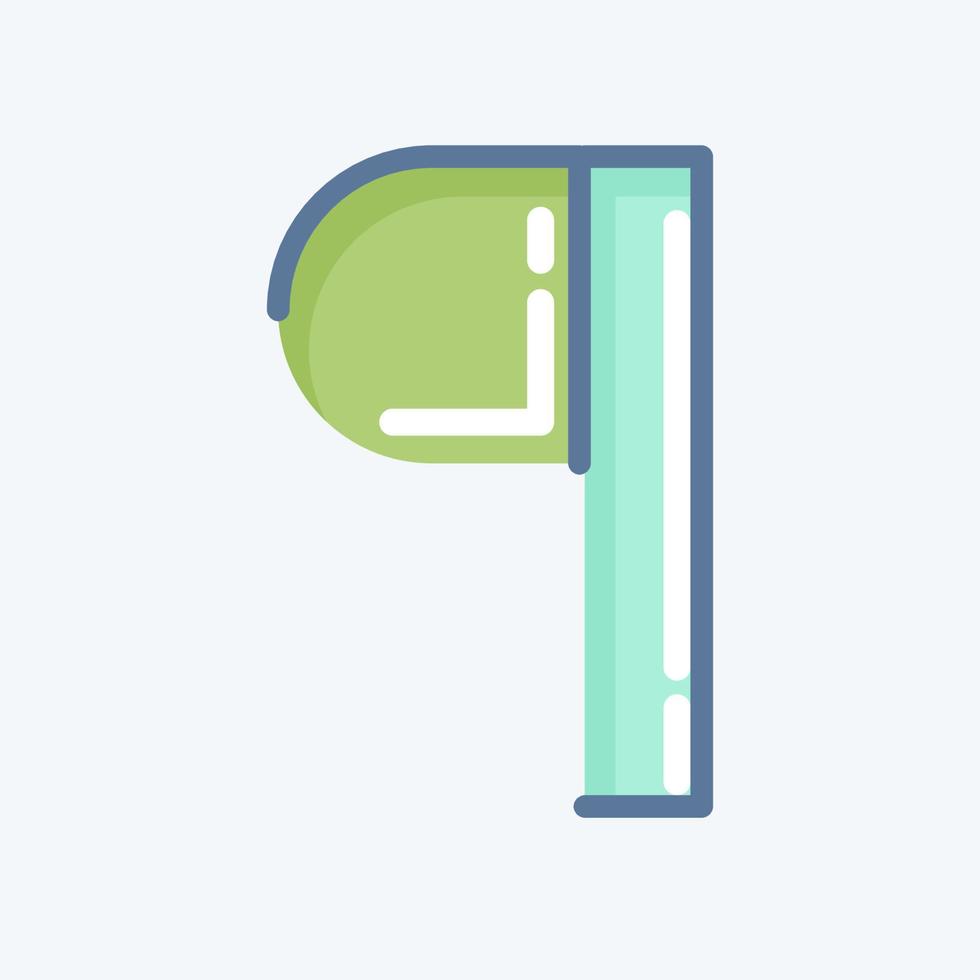 Icon Paragraph. related to Graphic Design Tools symbol. doodle style. simple design editable. simple illustration. simple vector icons