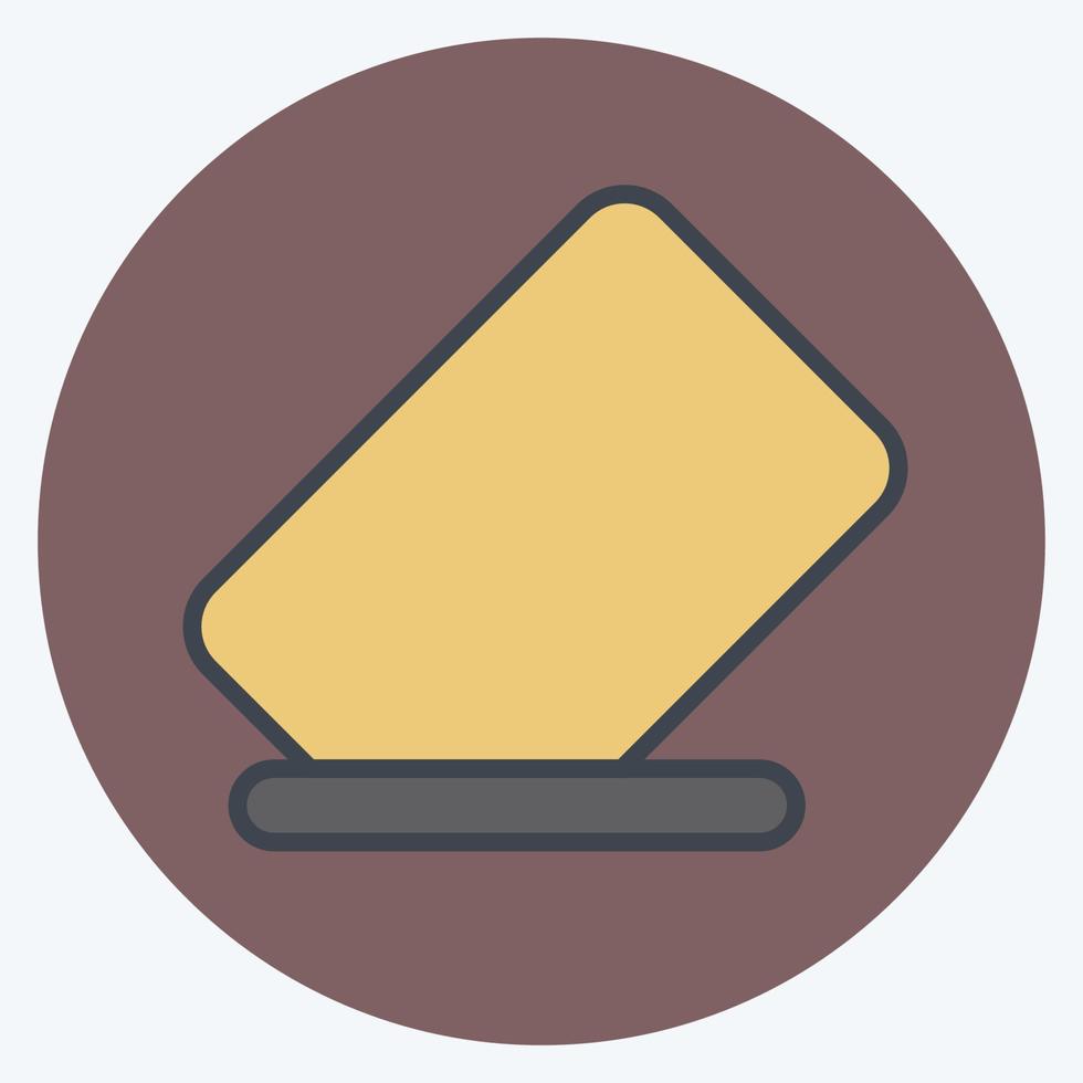 Icon Eraser. related to Graphic Design Tools symbol. color mate style. simple design editable. simple illustration. simple vector icons