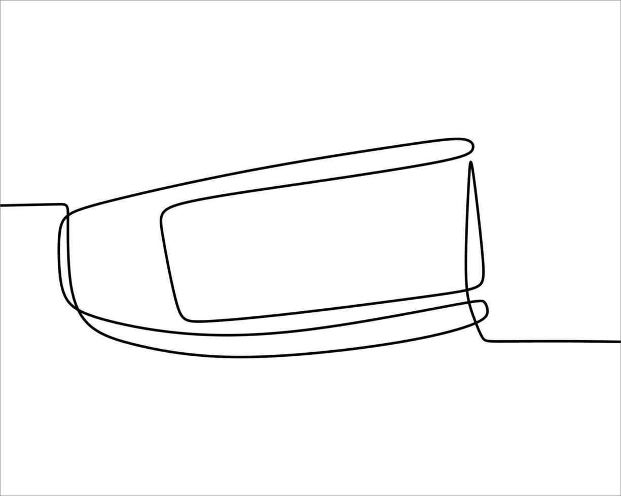 continuous line drawing of ring vector