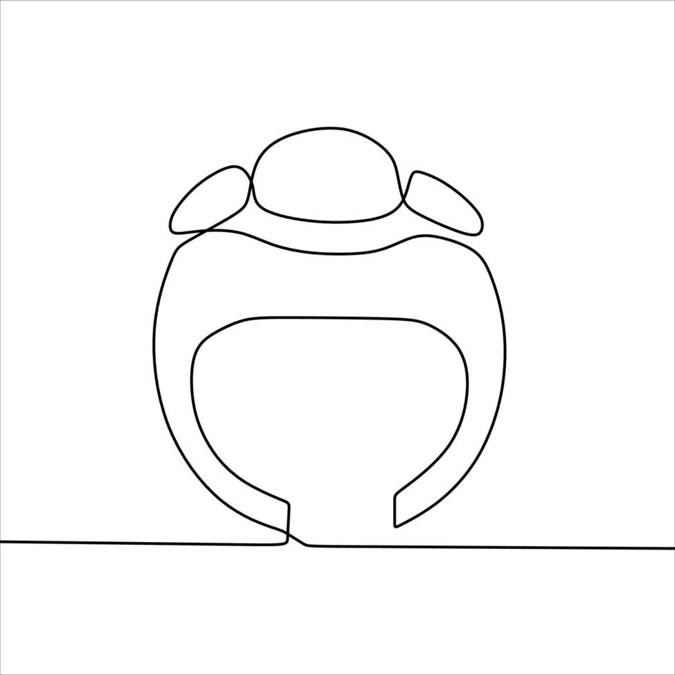 dibujo de línea continua del anillo vector