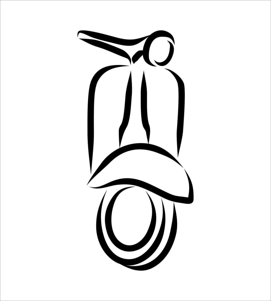 Line drawing of transportation vector