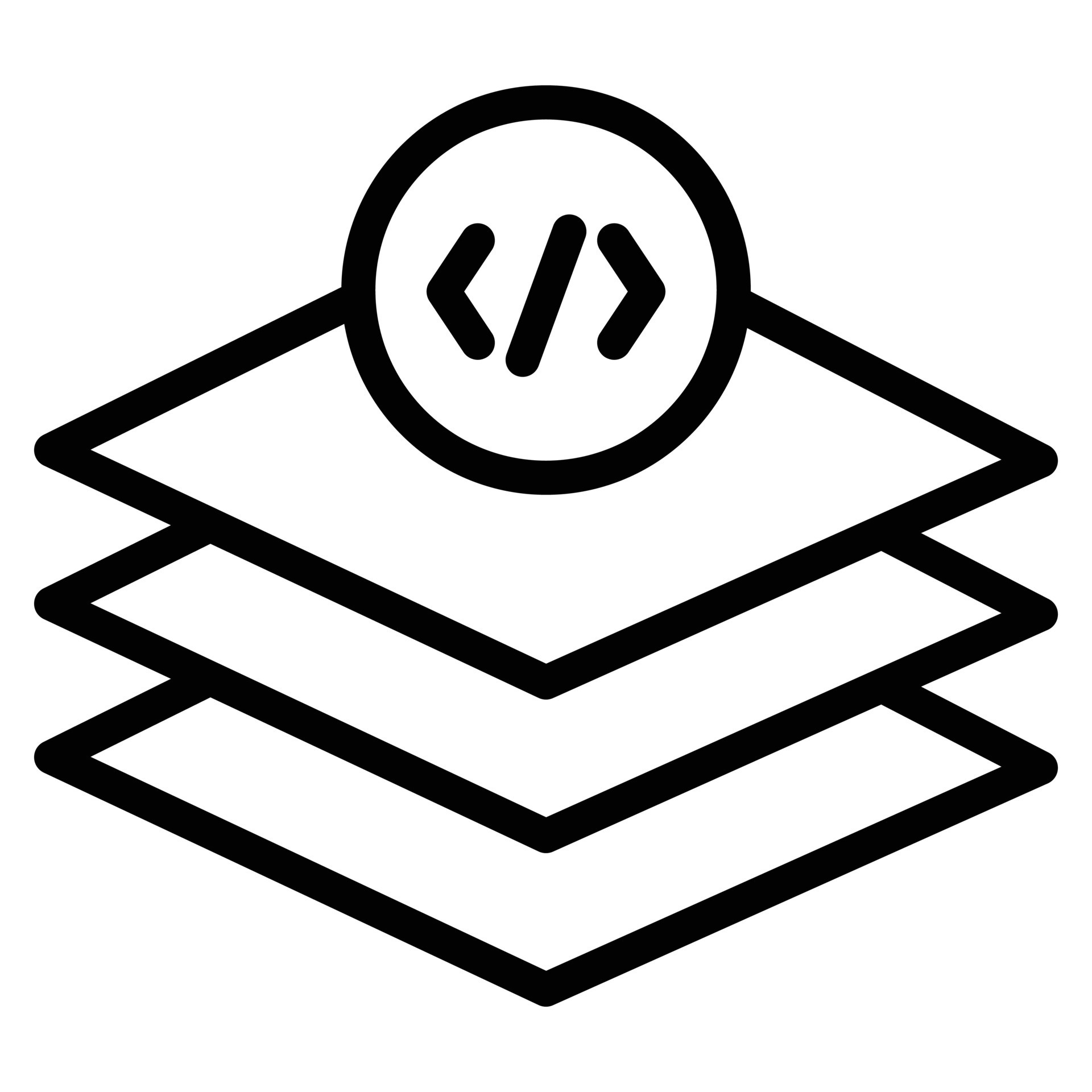 ilustración de vector de línea de icono de software 11464153 Vector en ...