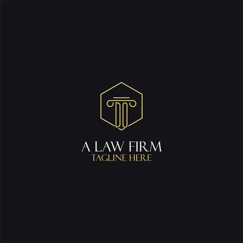 DO monogram initials design for legal, lawyer, attorney and law firm