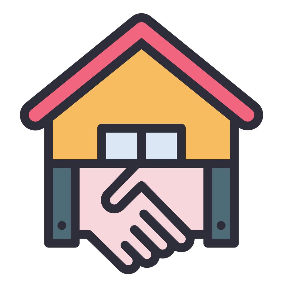 agreement line icon vector , home