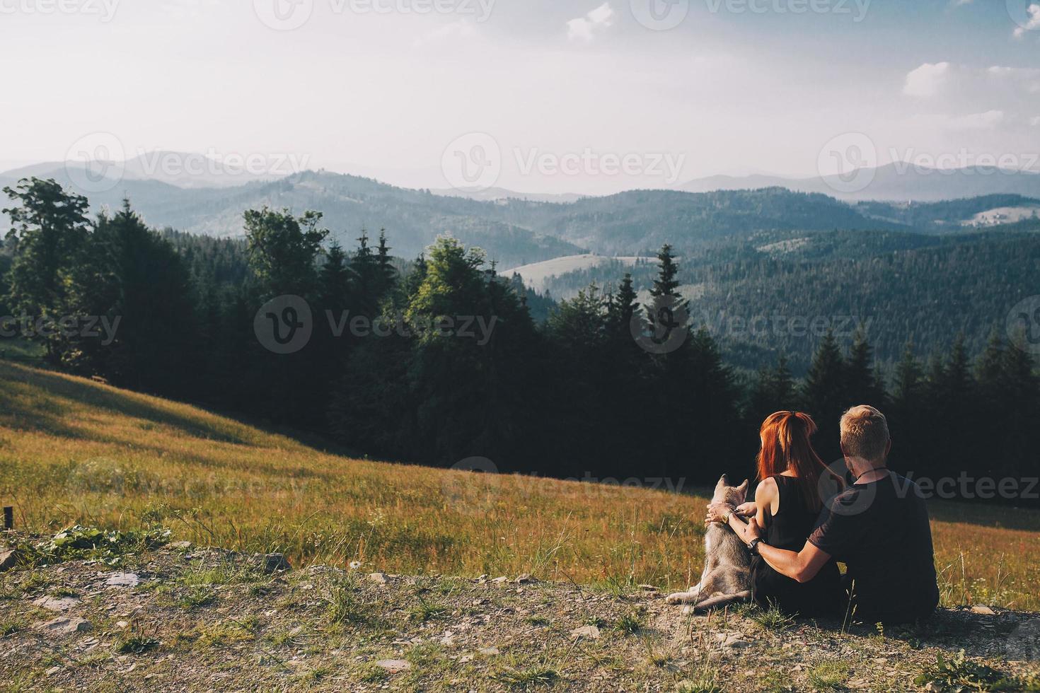 Photo of a couple in the mountains