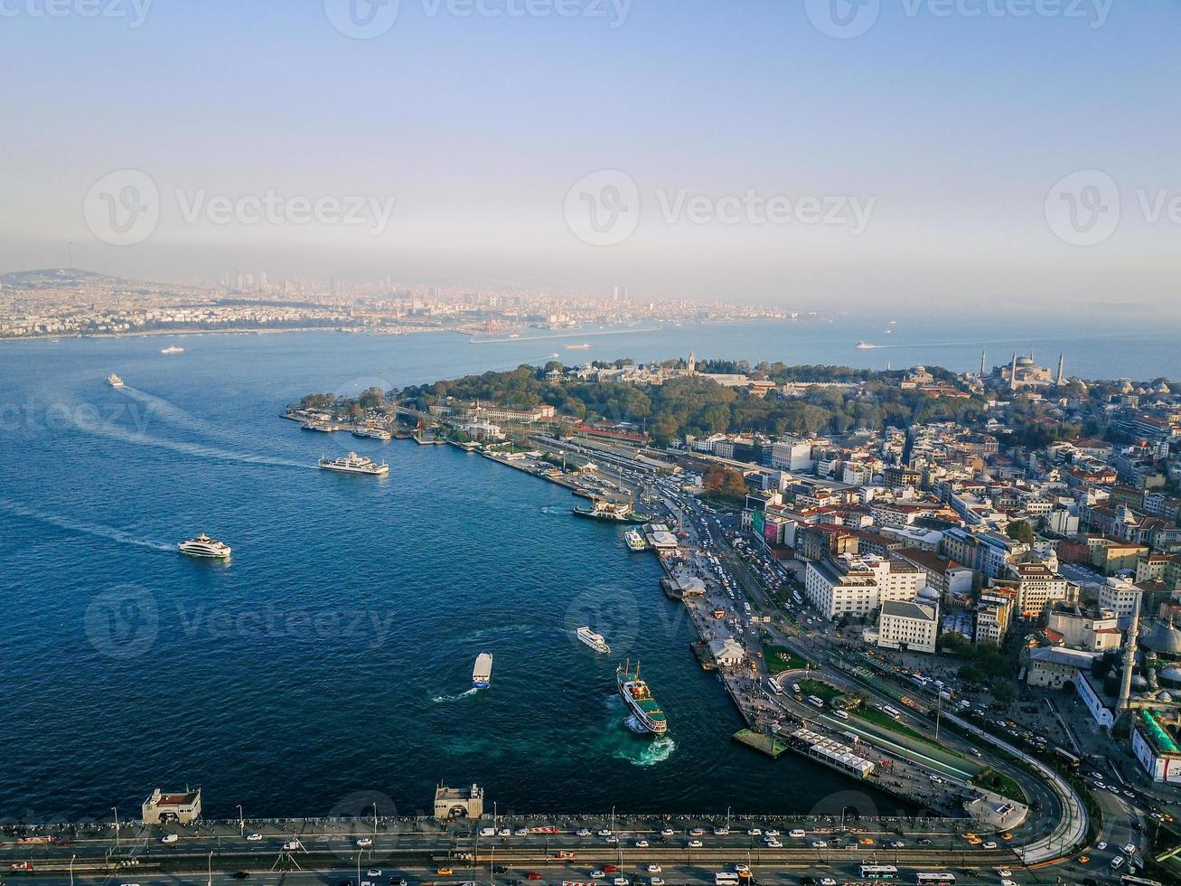 Istanbul aerial survey photo