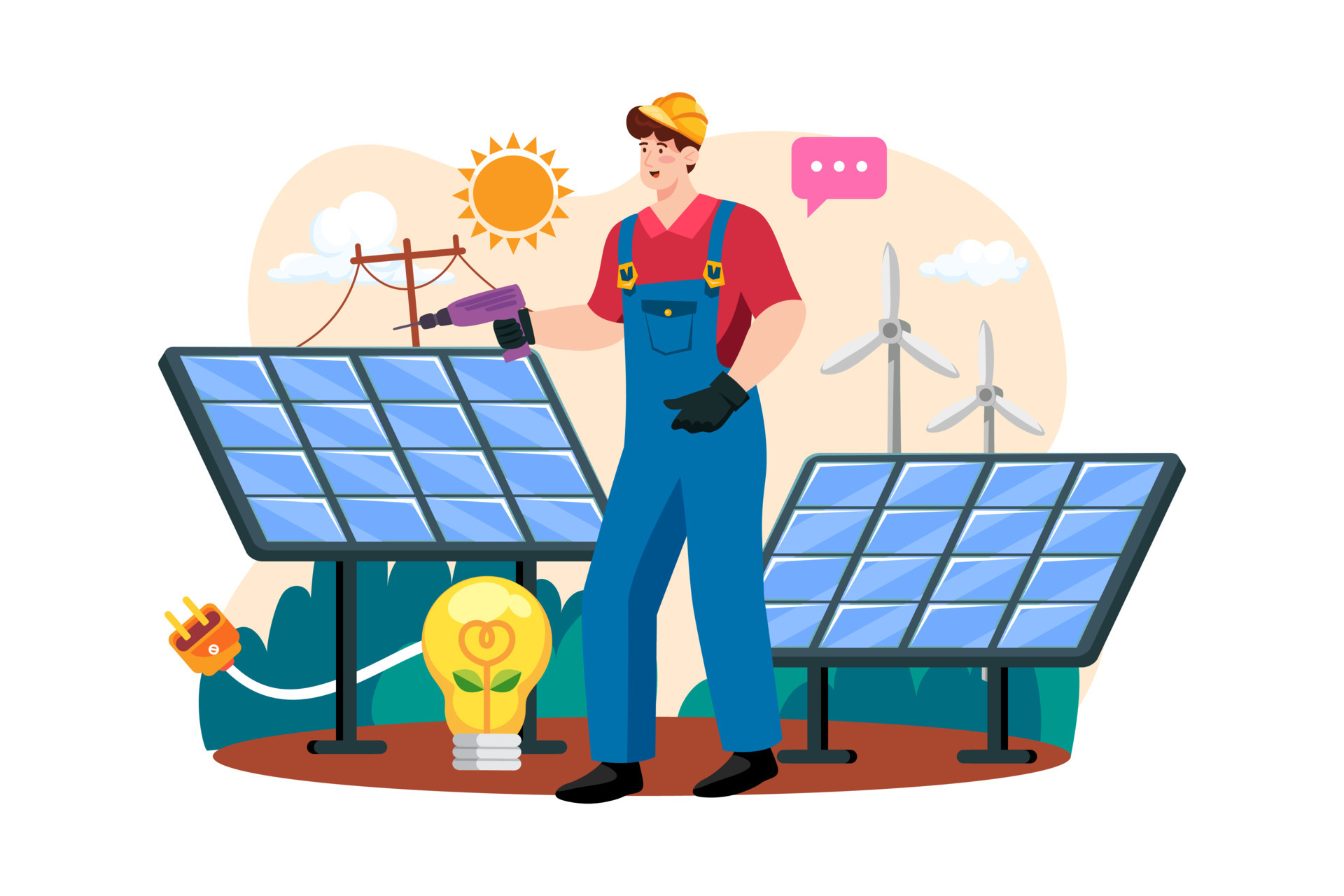 Engineers Are Installing Solar Power 11466484 Vector Art At Vecteezy engineers-are-installing-solar-power-11466484-vector-art-at-vecteezy