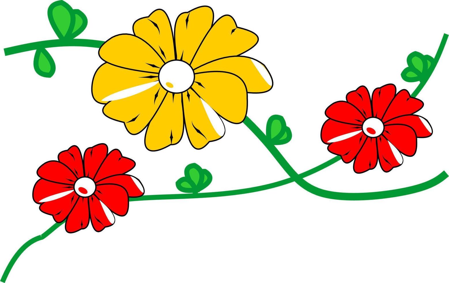 hermoso diseño de fondo de flores vector