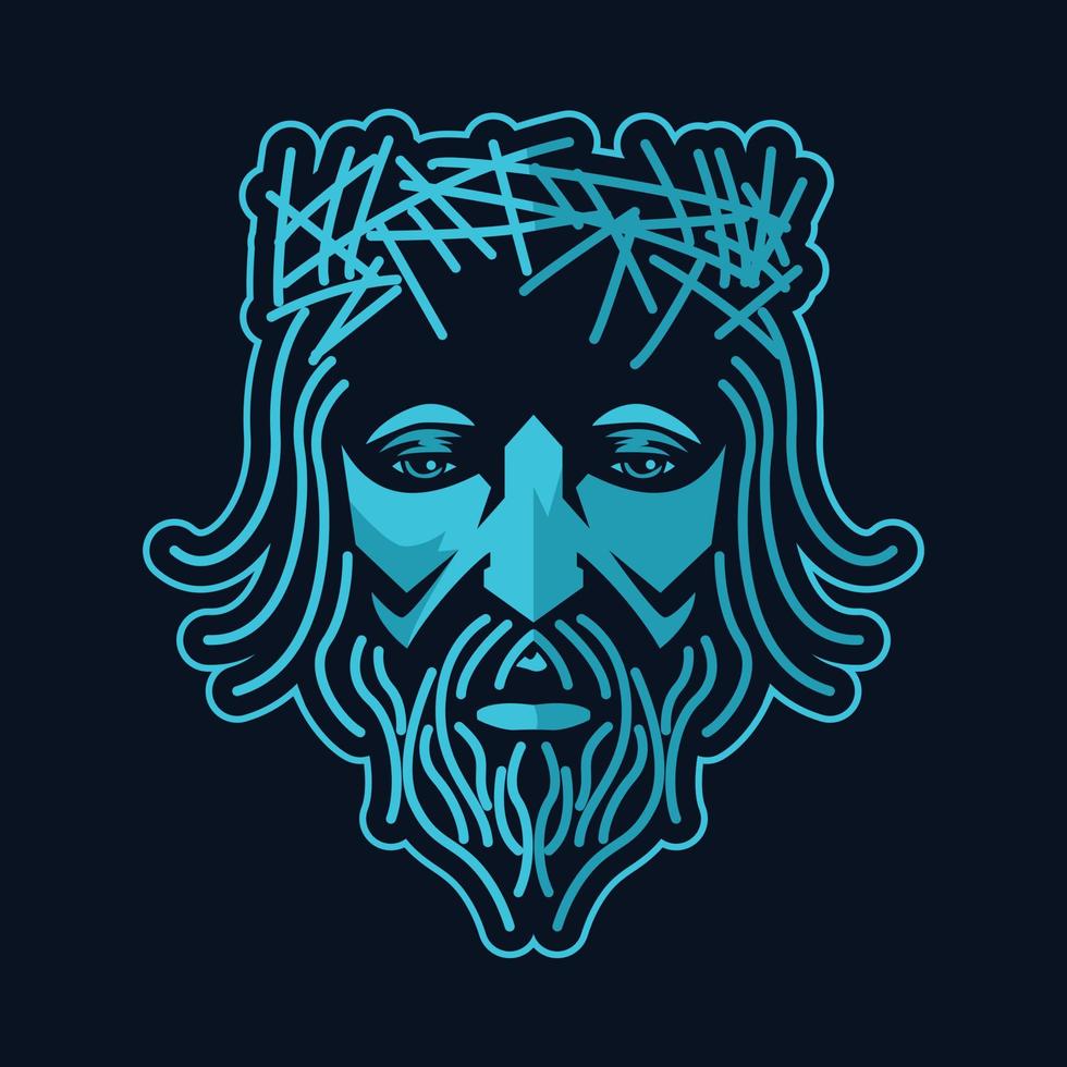 king head vector icon illustration