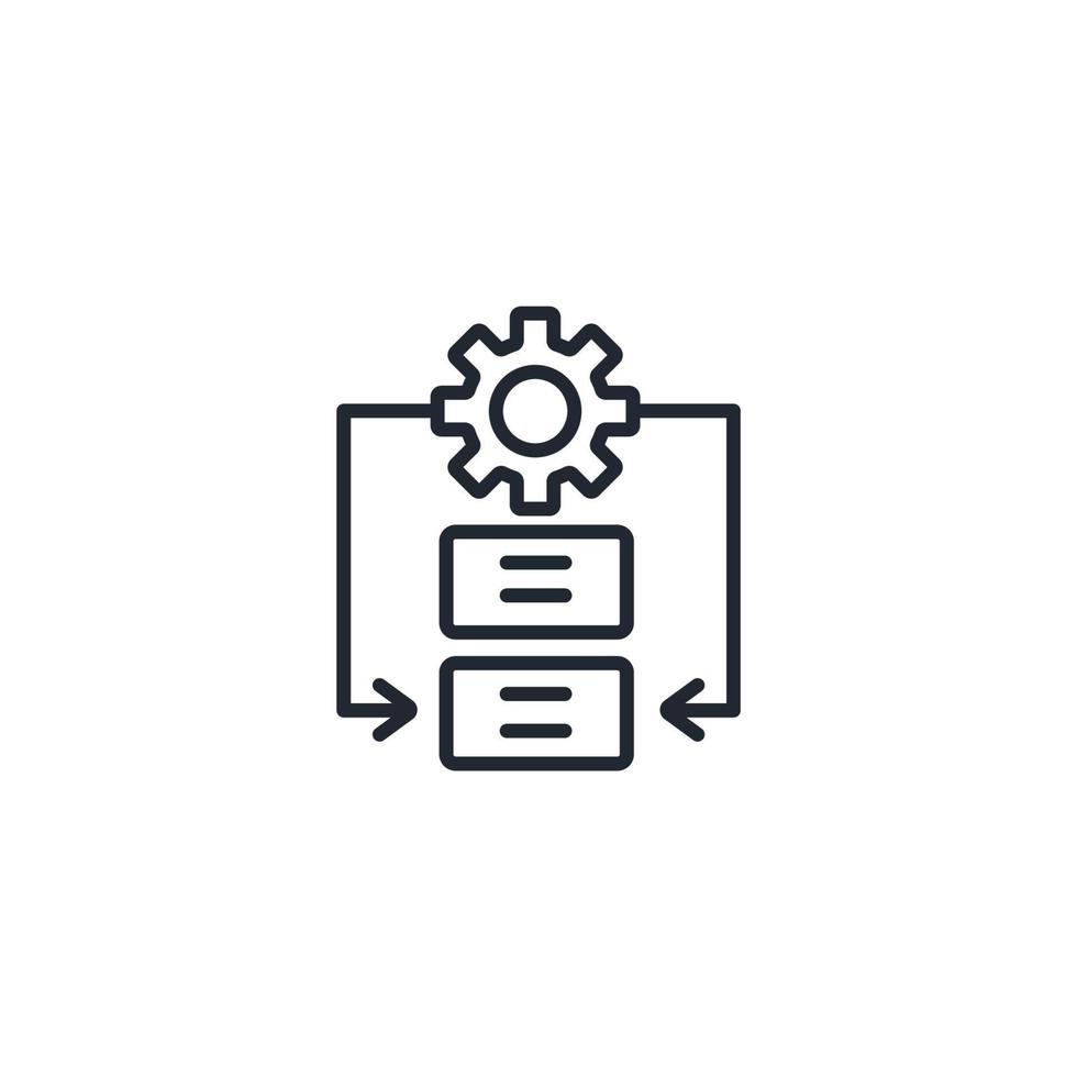 iconos de procedimiento símbolo elementos vectoriales para web infográfico vector