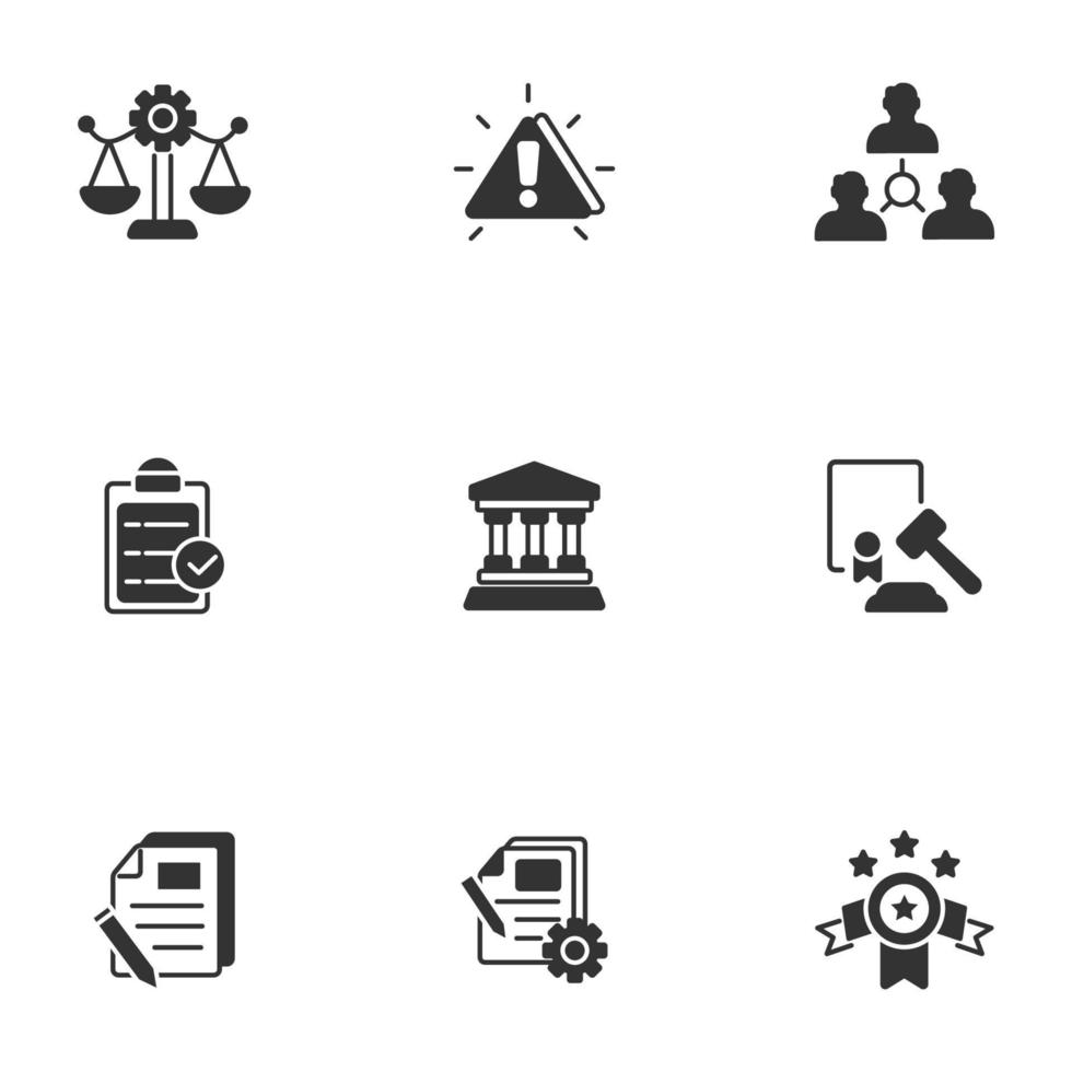 compliance icons set . compliance pack symbol vector elements for infographic web