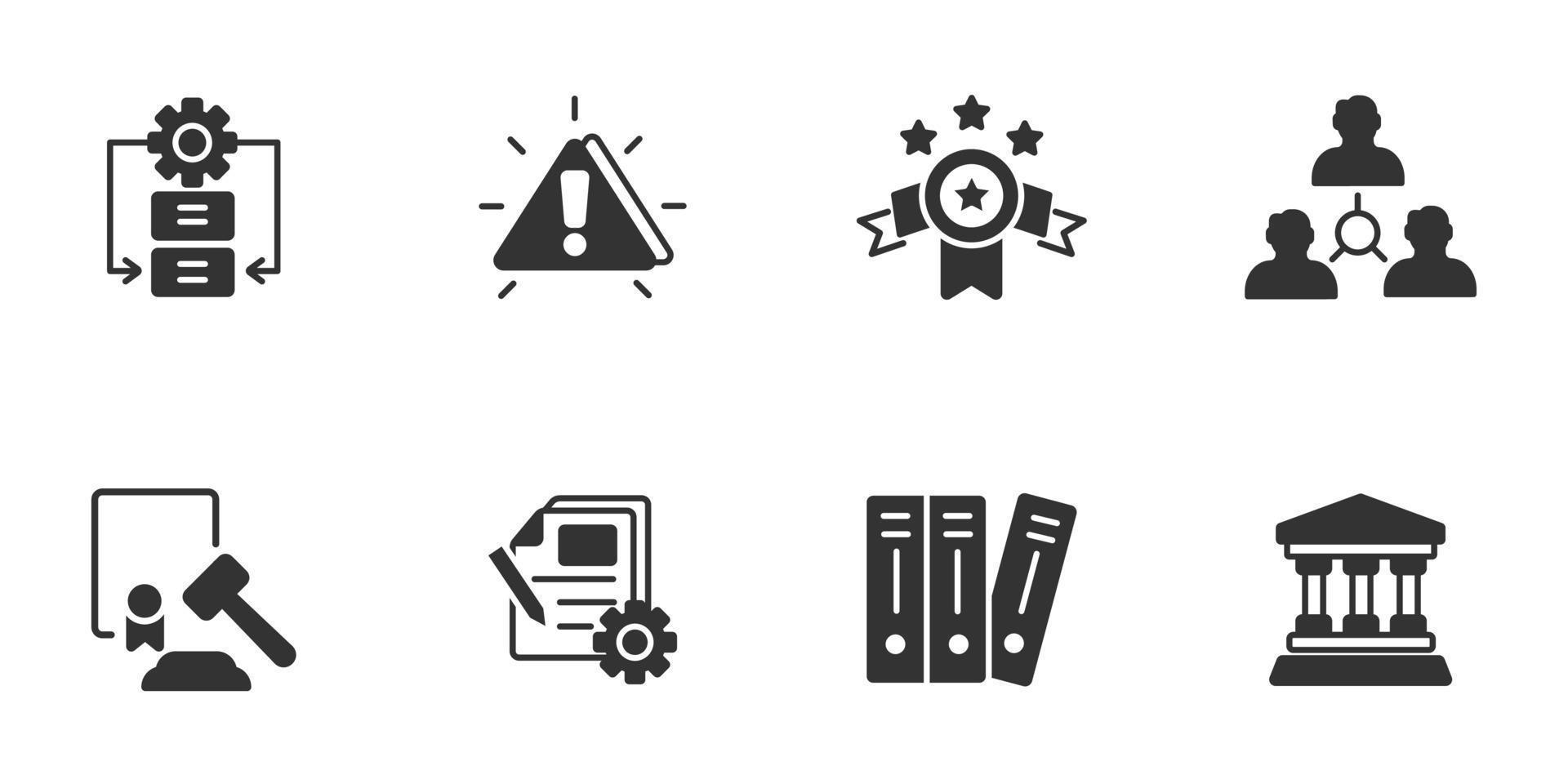 compliance icons set . compliance pack symbol vector elements for infographic web