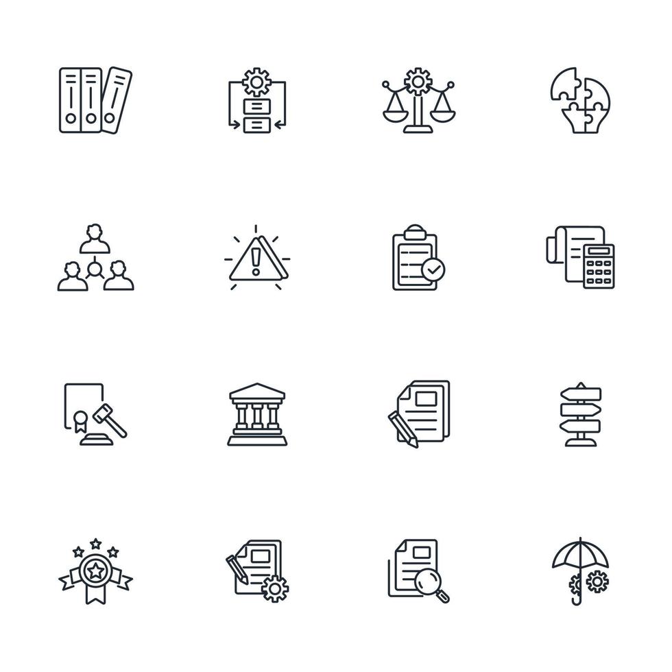 compliance icons set . compliance pack symbol vector elements for infographic web