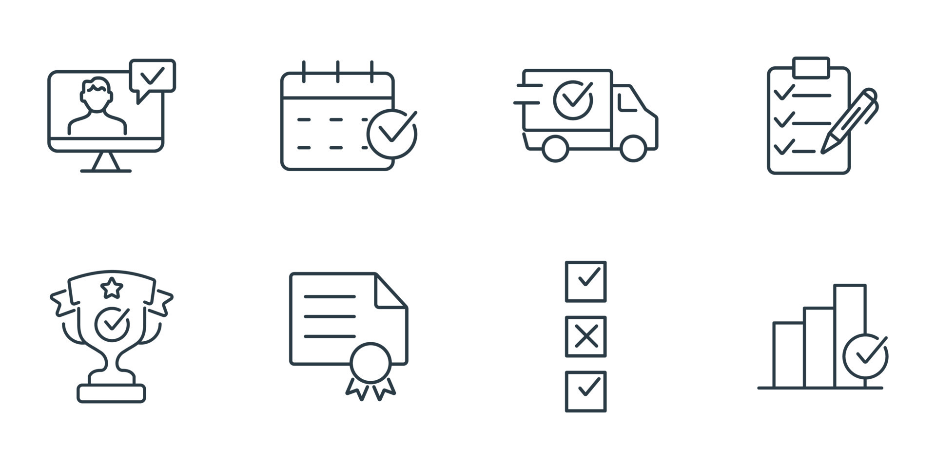 Check Marks Icons Set Check Marks Pack Symbol Vector Elements For Infographic Web 11467499