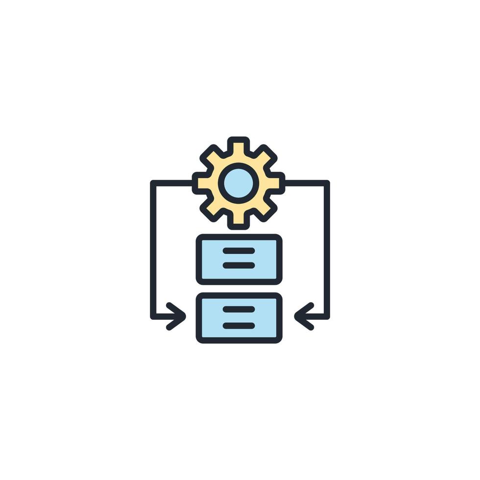 Procedure icons  symbol vector elements for infographic web