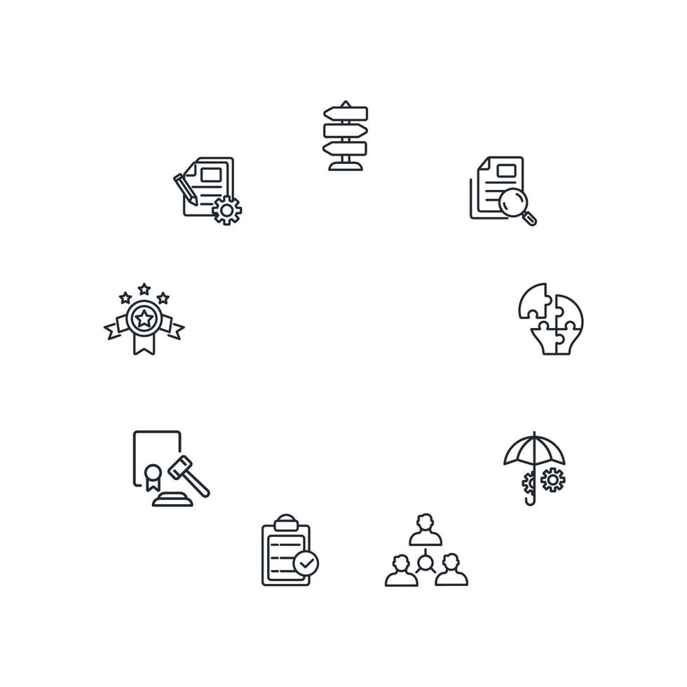 compliance icons set . compliance pack symbol vector elements for infographic web