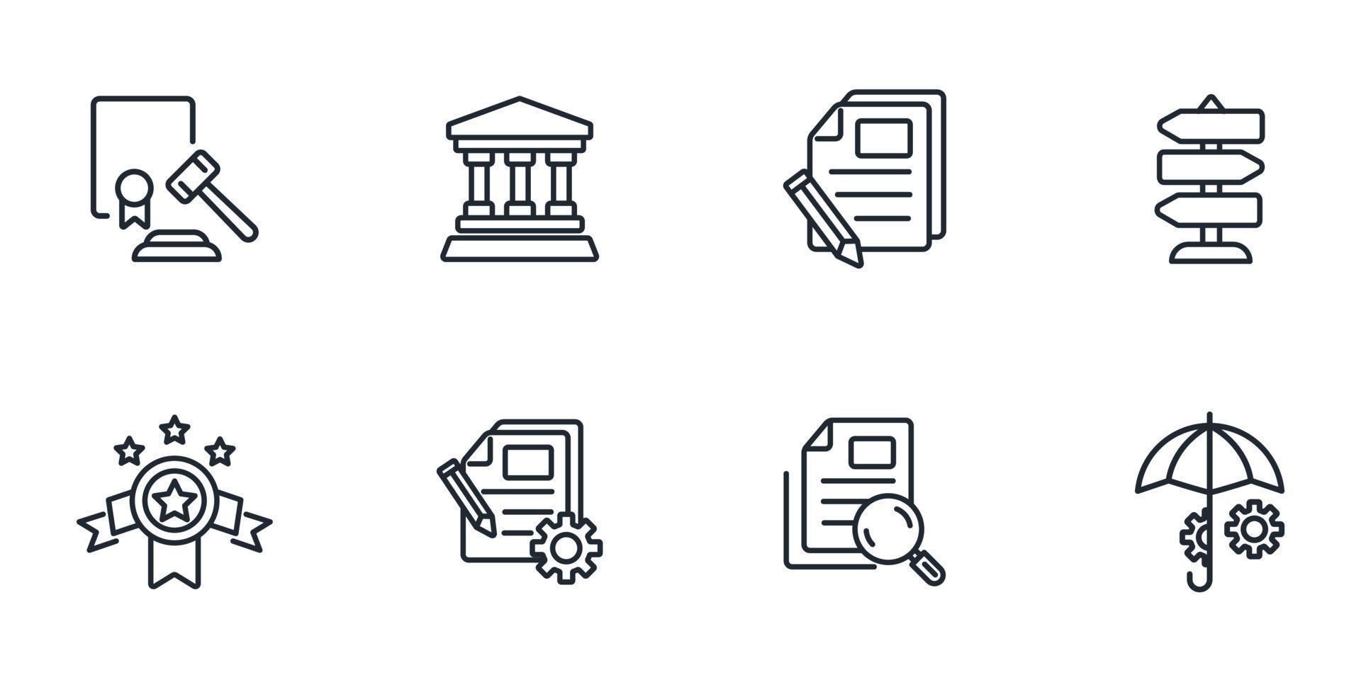 compliance icons set . compliance pack symbol vector elements for infographic web