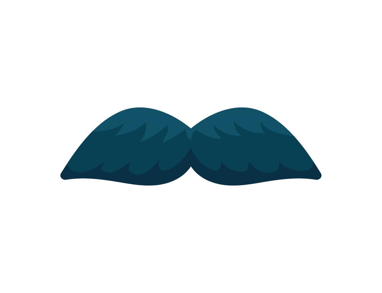 moustache icon isolated vector